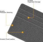 Slim Minimalist Front Pocket Wallet, Fintie RFID Blocking Credit Card Holder Card Cases with ID Window for Men Women (Black) - Image 3